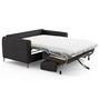 Voir la diapositive 3 : LISA DESIGN Owen - canapé 3 places convertible express couchage quotidien 140 cm matelas 12 cm en simili