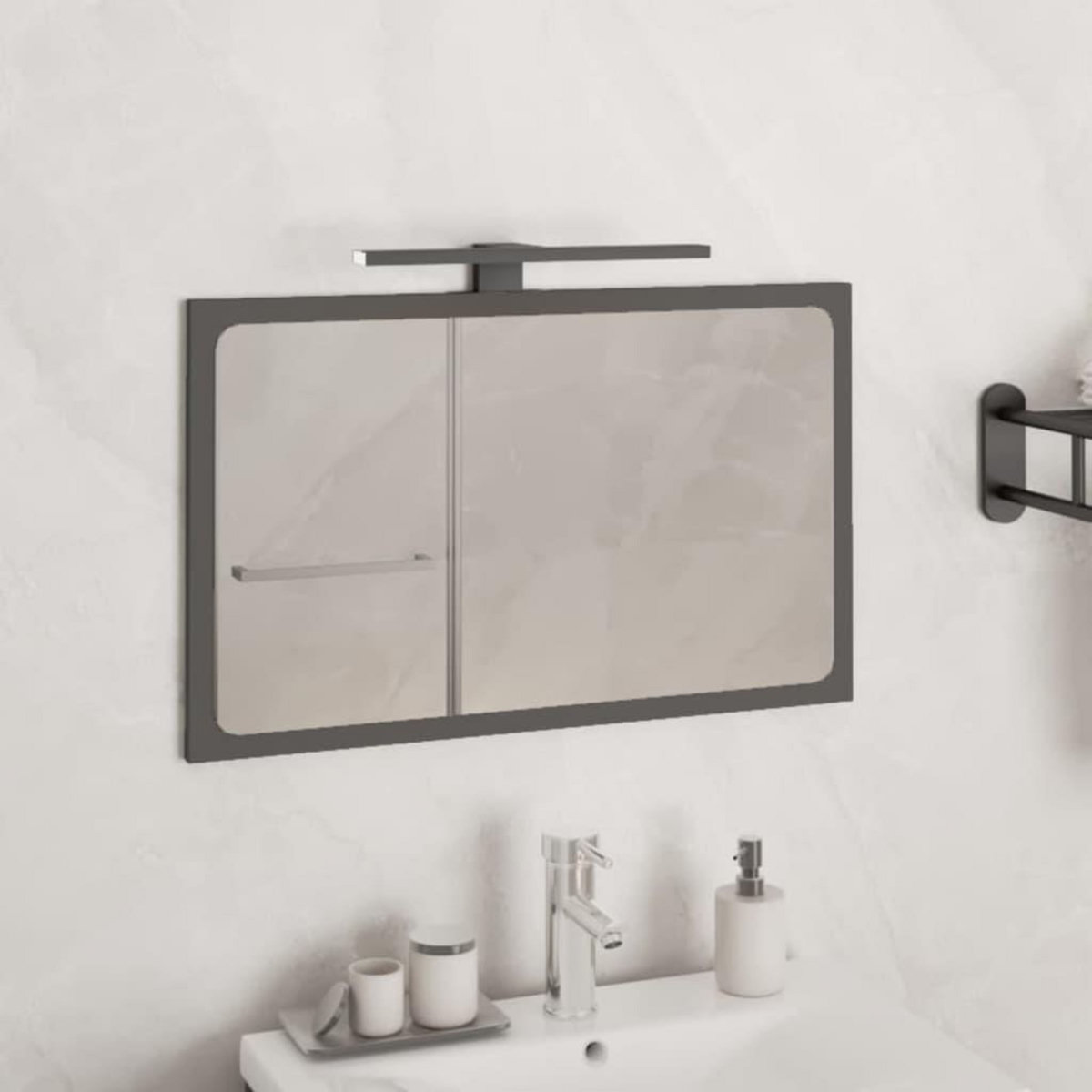 VIDAXL Lampe de miroir a LED 5,5 W Blanc chaud 30 cm 3000 K