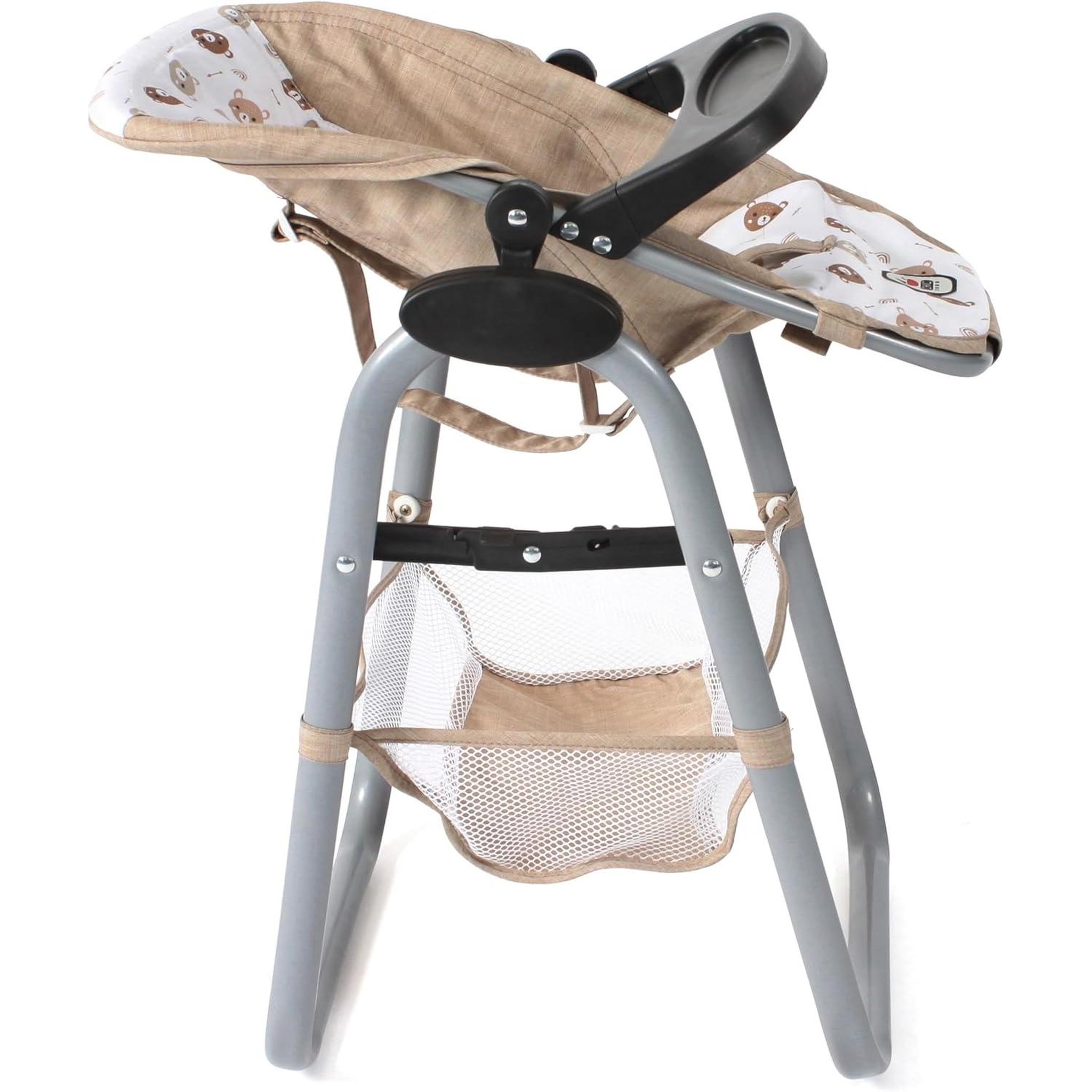 Voir la diapositive 3 : BAYER CHIC 2000 Chaise haute pour poupées Beige avec oursons