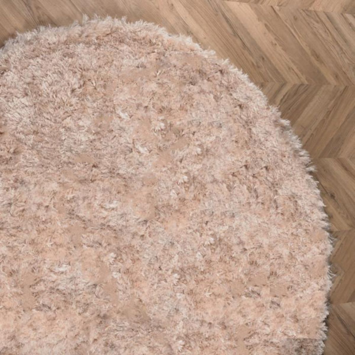 Paris Prix Tapis Rond Design  Natta  200cm Beige