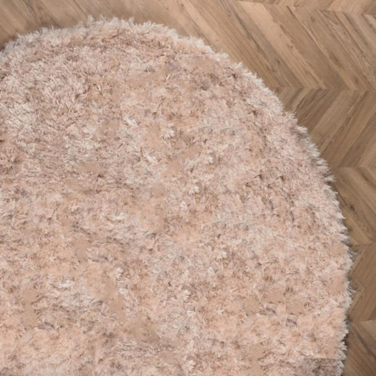 Paris Prix Tapis Rond Design  Natta  200cm Beige