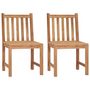 Voir la diapositive 3 : VIDAXL Chaises de jardin lot de 2 avec coussins Bois de teck massif