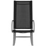 Voir la diapositive 5 : VIDAXL Chaises a bascule de jardin lot de 2 Acier et textilene Noir