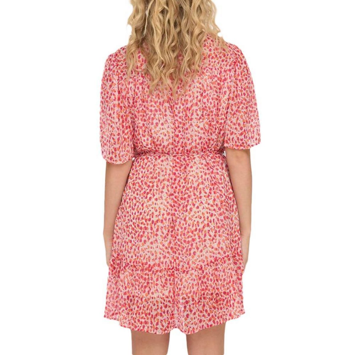 JACQUELINE DE YONG Robe Orange/Ecru Imprimé Femme JDY 15317318