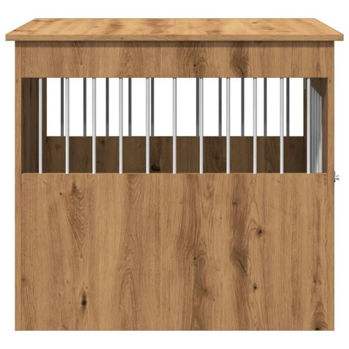 VIDAXL Meuble de cage pour chiens chêne artisanal 64,5x80x71 cm