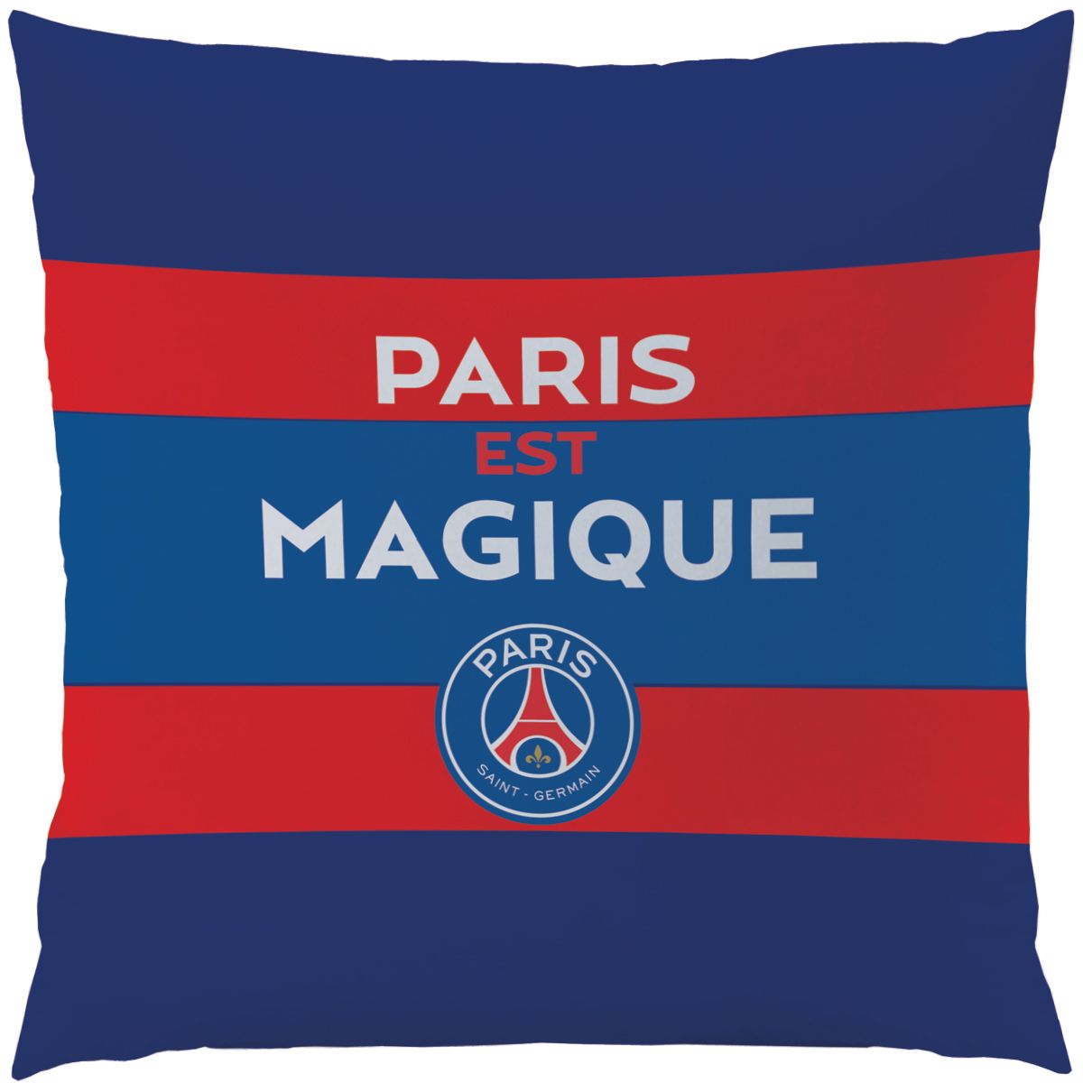 PSG Coussin carré polyester réversible PSG MAGIC