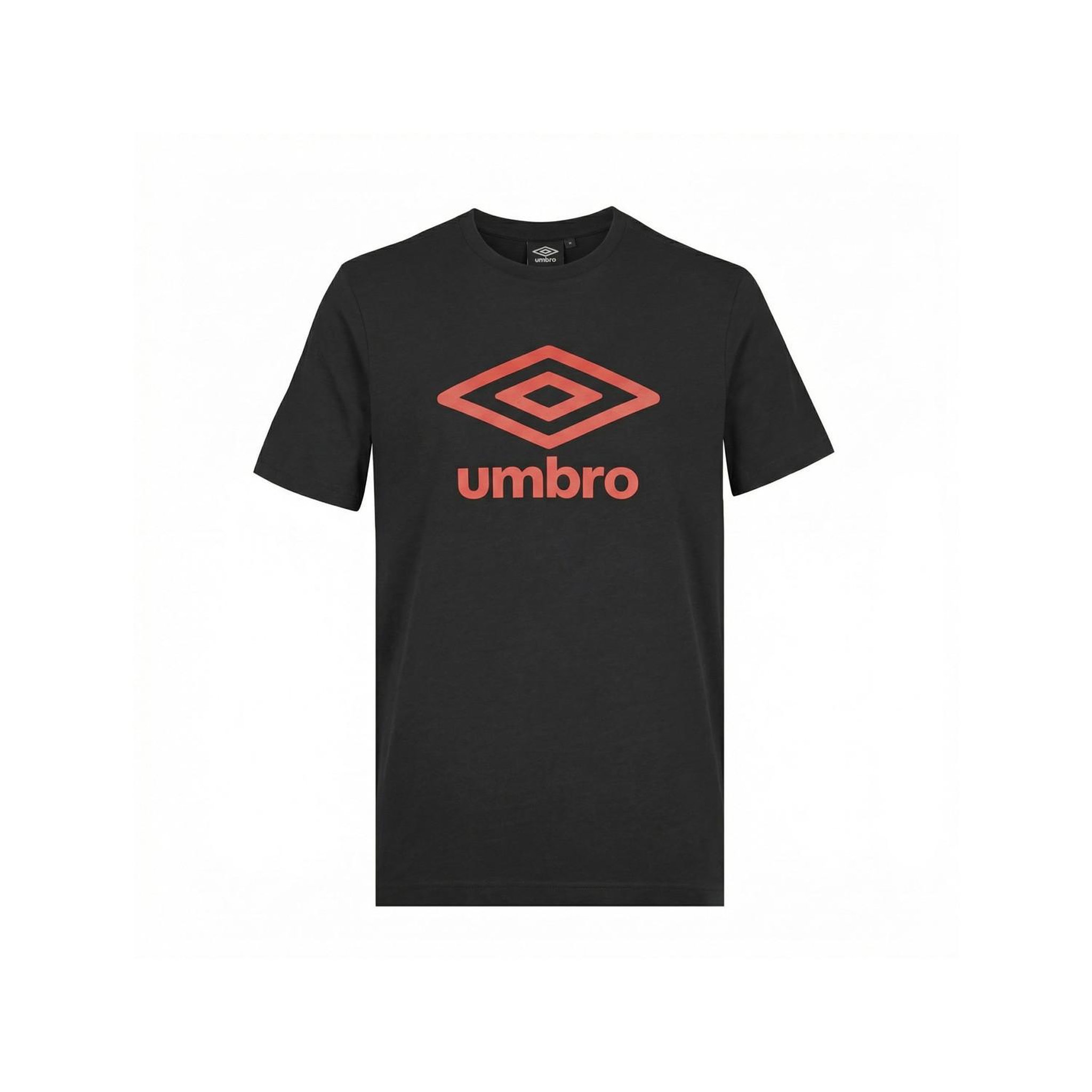 UMBRO Tee shirt homme col rond en coton 160gsm et logo imprimé 729280. Coloris disponibles : Noir