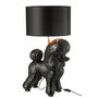 Voir la diapositive 2 : Paris Prix Lampe à Poser Déco  Caniche  74cm Noir