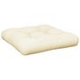 Voir la diapositive 4 : VIDAXL Coussins de palette lot de 2 creme tissu