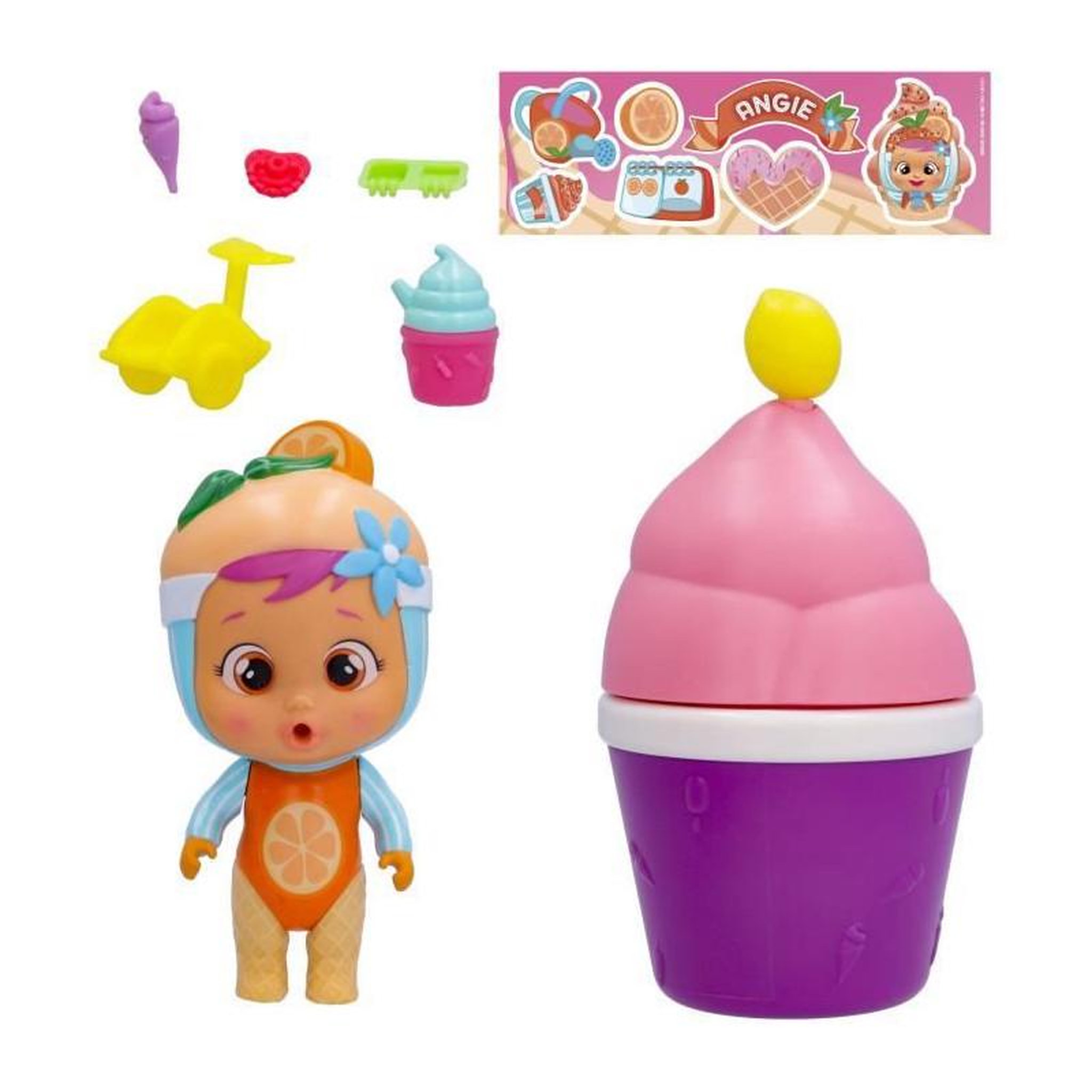Voir la diapositive 3 : IMC Toys Poupée Frozen Frutti Icy World Cry Babies Magic Tears - A partir de 3 ans