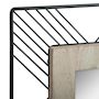 Voir la diapositive 2 : ATMOSPHERA Miroir Carré en Métal & Bois  Joe  45cm Noir