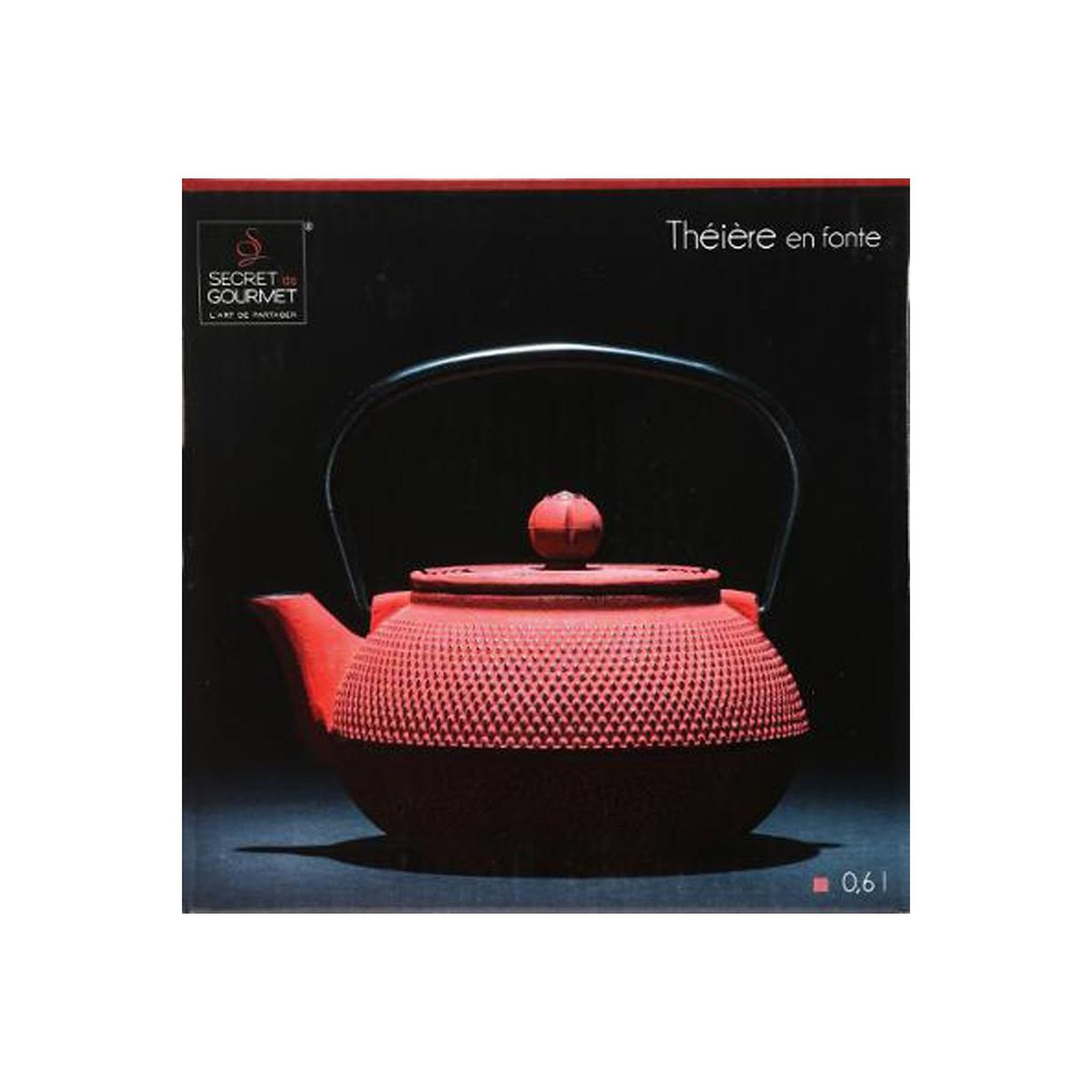 Voir la diapositive 4 : SECRET DE GOURMET Théière en Fonte  Doty  60cl Rouge