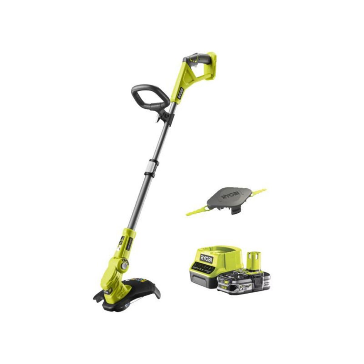 Ryobi Coupe bordures - dresse bordures RYOBI 18V One+ - 1 batterie LithiumPlus 2.5Ah - 1 chargeur rapide