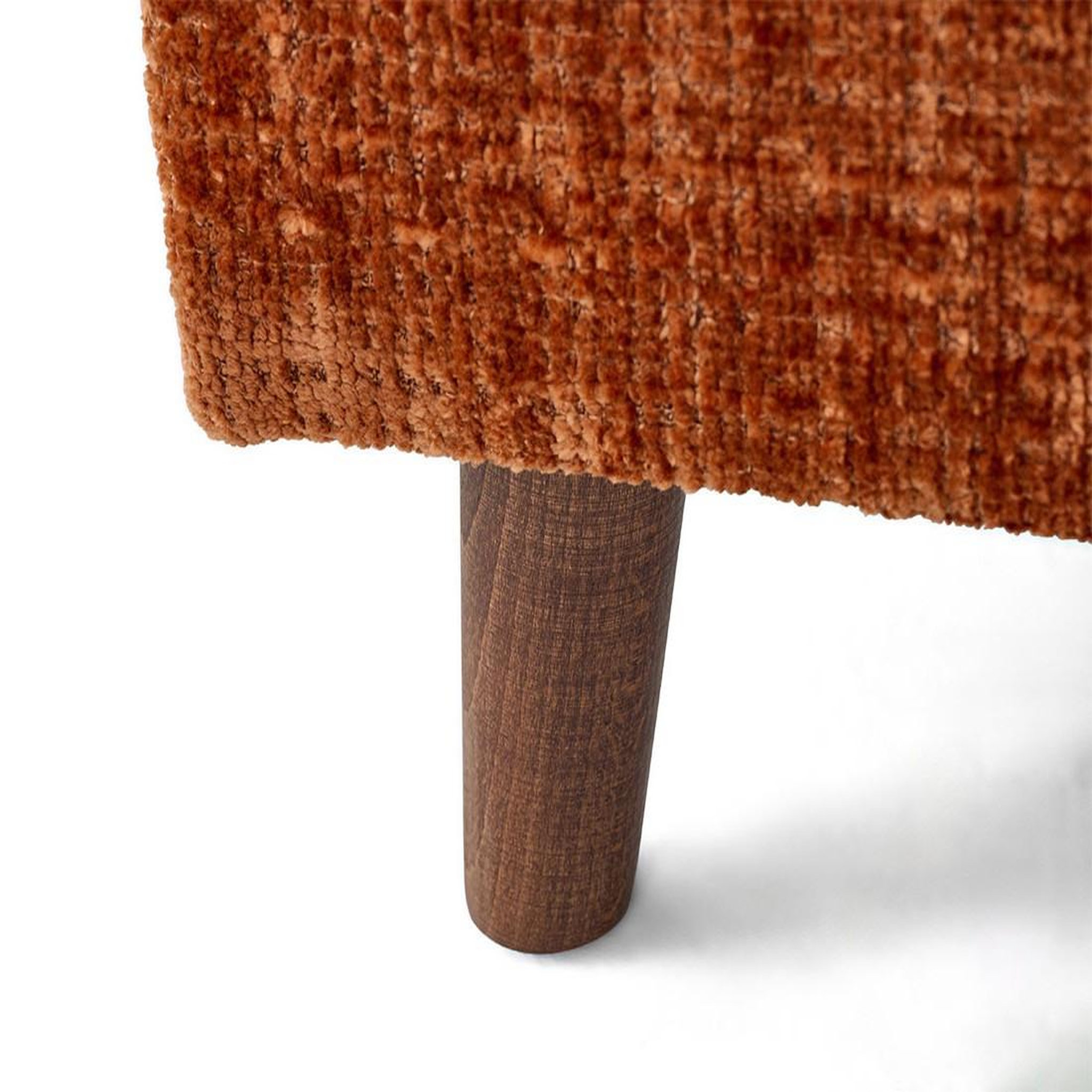 Voir la diapositive 3 : LISA DESIGN Rune - canapé d'angle droit 4 places en velours texturé