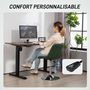 Voir la diapositive 6 : HOMCOM Chaise de bureau design Chesterfield capitonné revêtement synthétique vert vieilli avec surpiqûres