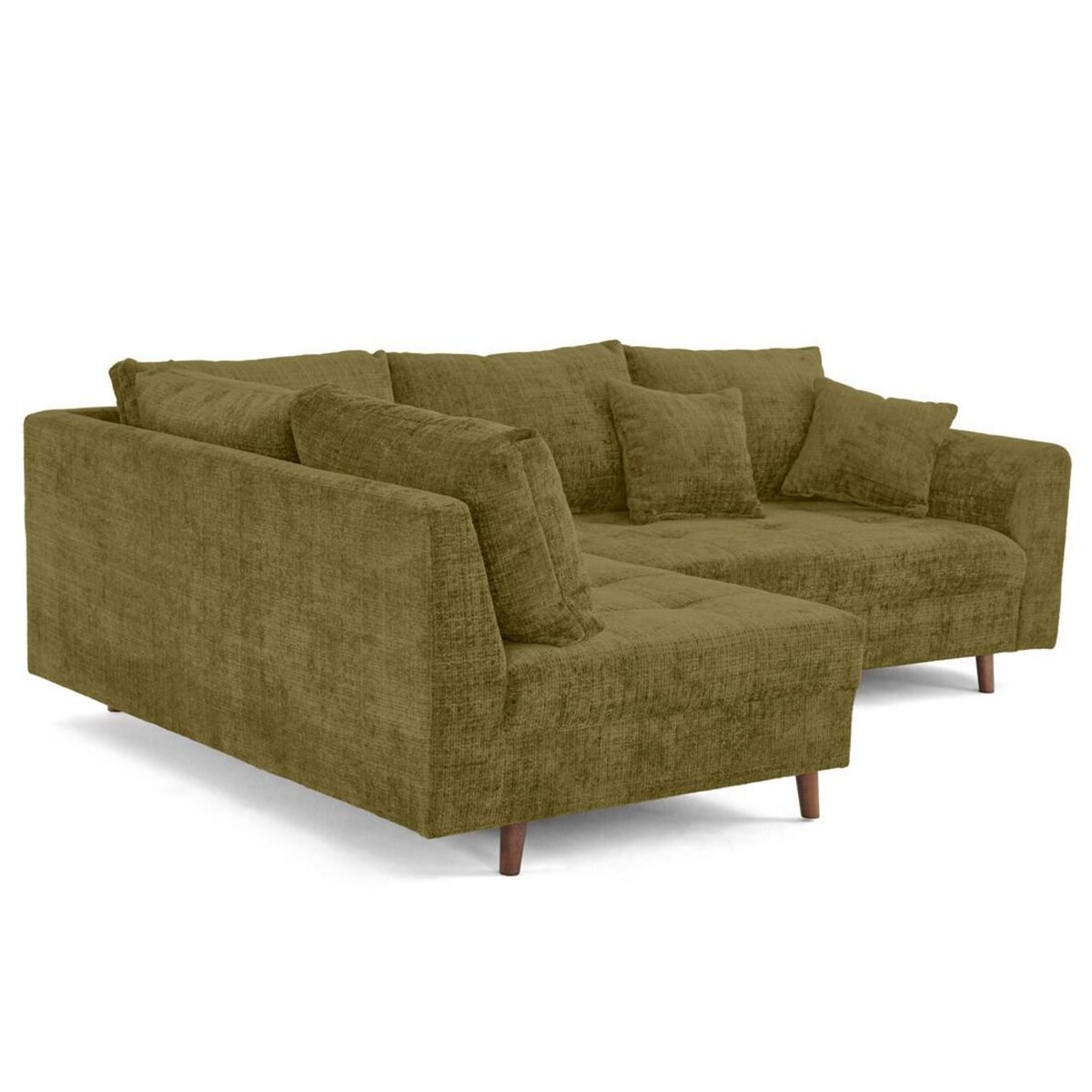 LISA DESIGN Rune - canapé d'angle gauche 4 places en velours texturé