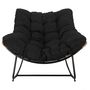 Voir la diapositive 3 : The Home Deco Factory Fauteuil à bascule rembourré Asgar
