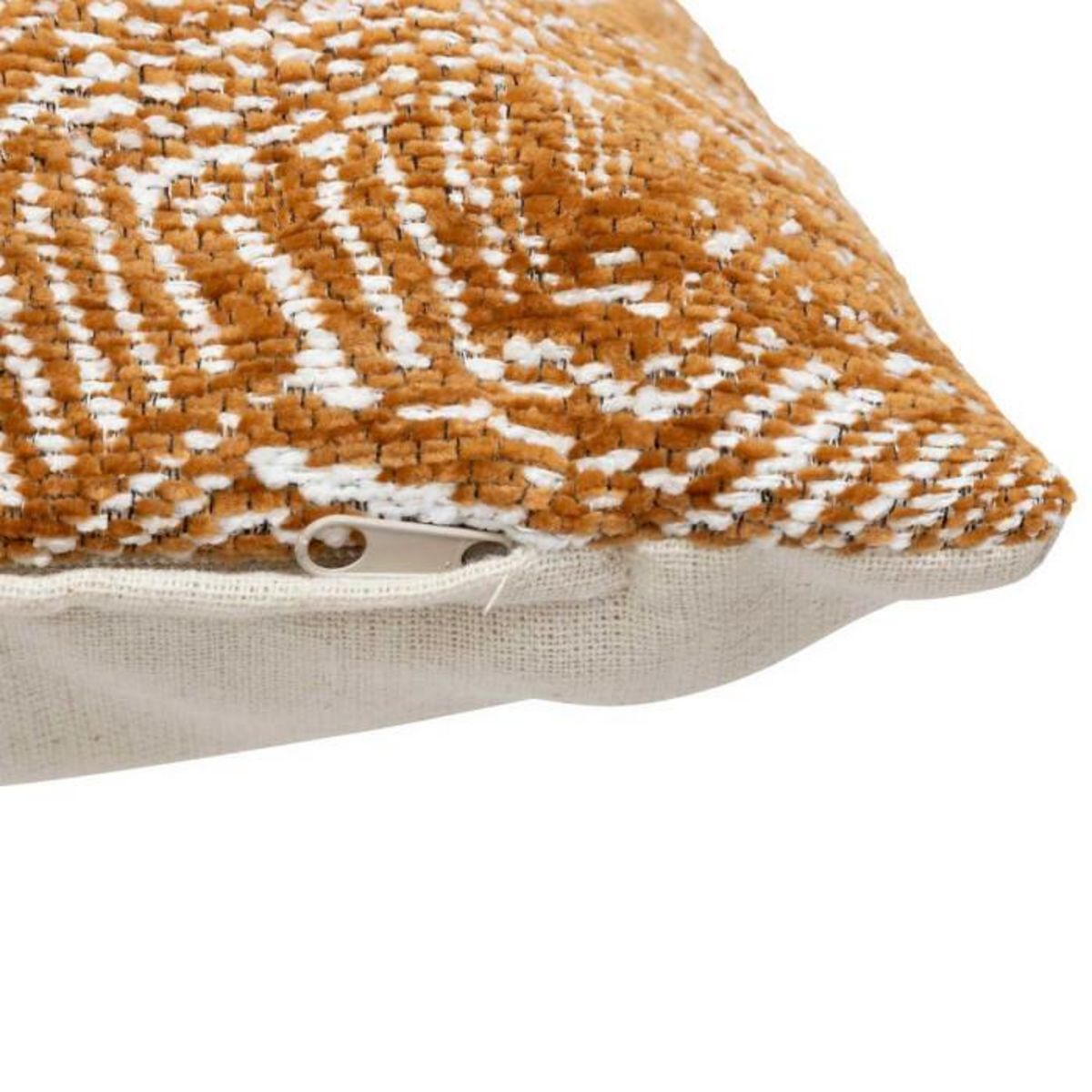 ATMOSPHERA Housse de Coussin Chenille  Jeni  40x40cm Caramel