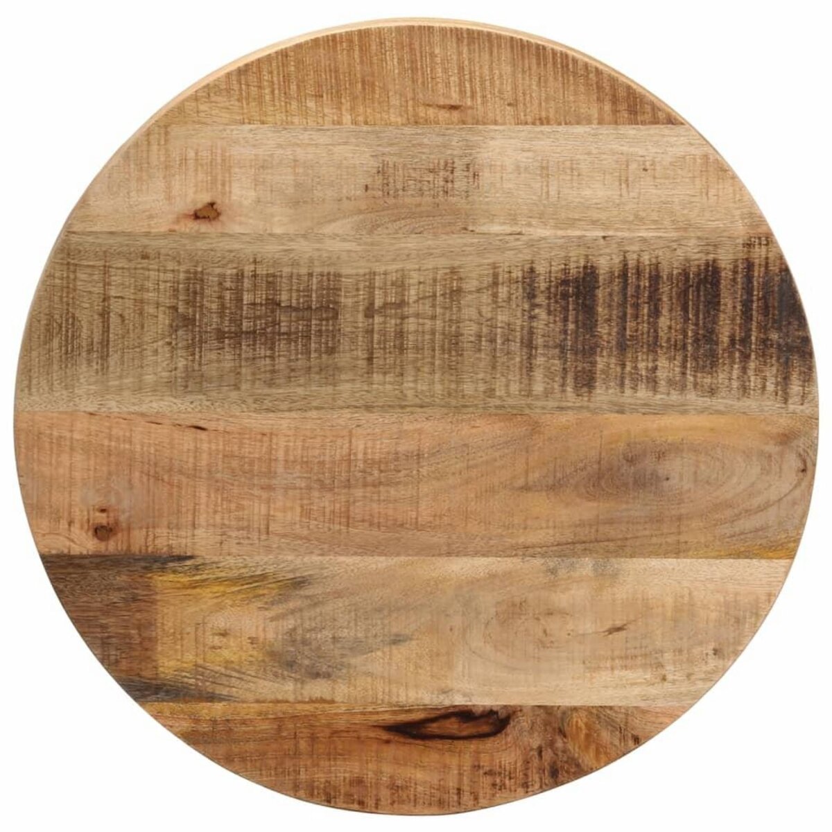 VIDAXL Dessus de table Ø 60x2,5 cm rond bois massif de manguier brut