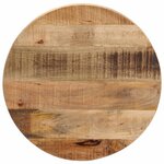 VIDAXL Dessus de table Ø 60x2,5 cm rond bois massif de manguier brut
