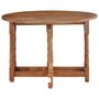 Voir la diapositive 2 : VIDAXL Table a manger Rond 110x76 cm Bois de manguier massif
