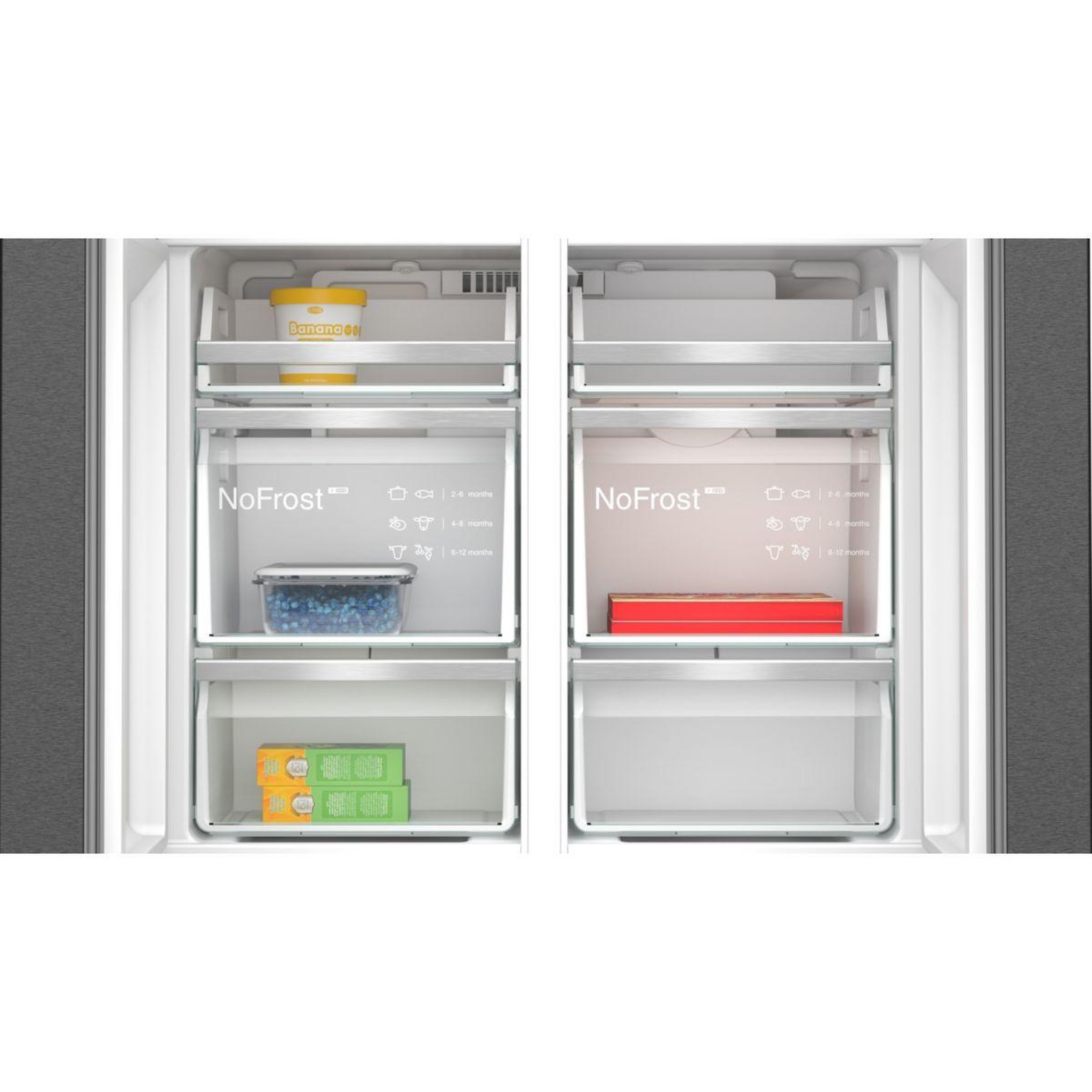 Voir la diapositive 4 : Siemens Réfrigérateur multi portes kf96dpxea  iq700, tiroirs hyperfresh 0°c