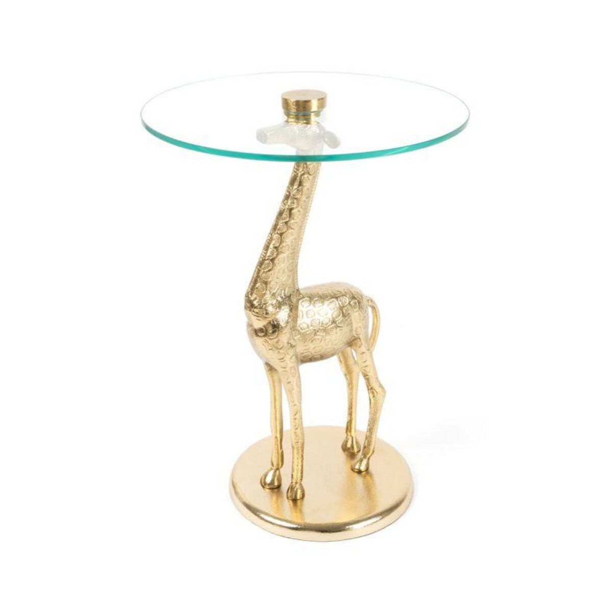 Paris Prix Table d'Appoint Design  Animality Girafe  58cm Or
