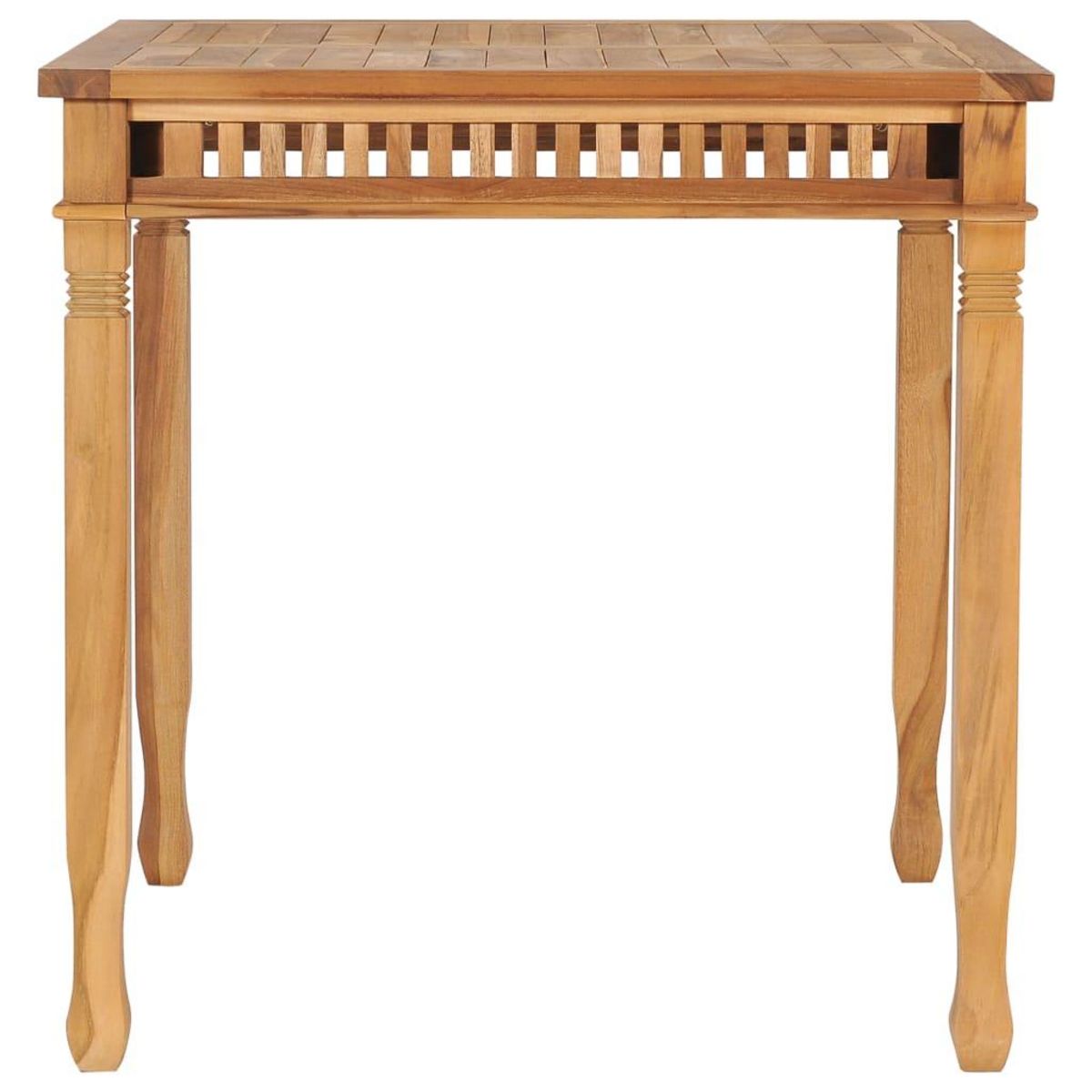VIDAXL Table a dîner de jardin 80x80x80 cm Bois de teck solide