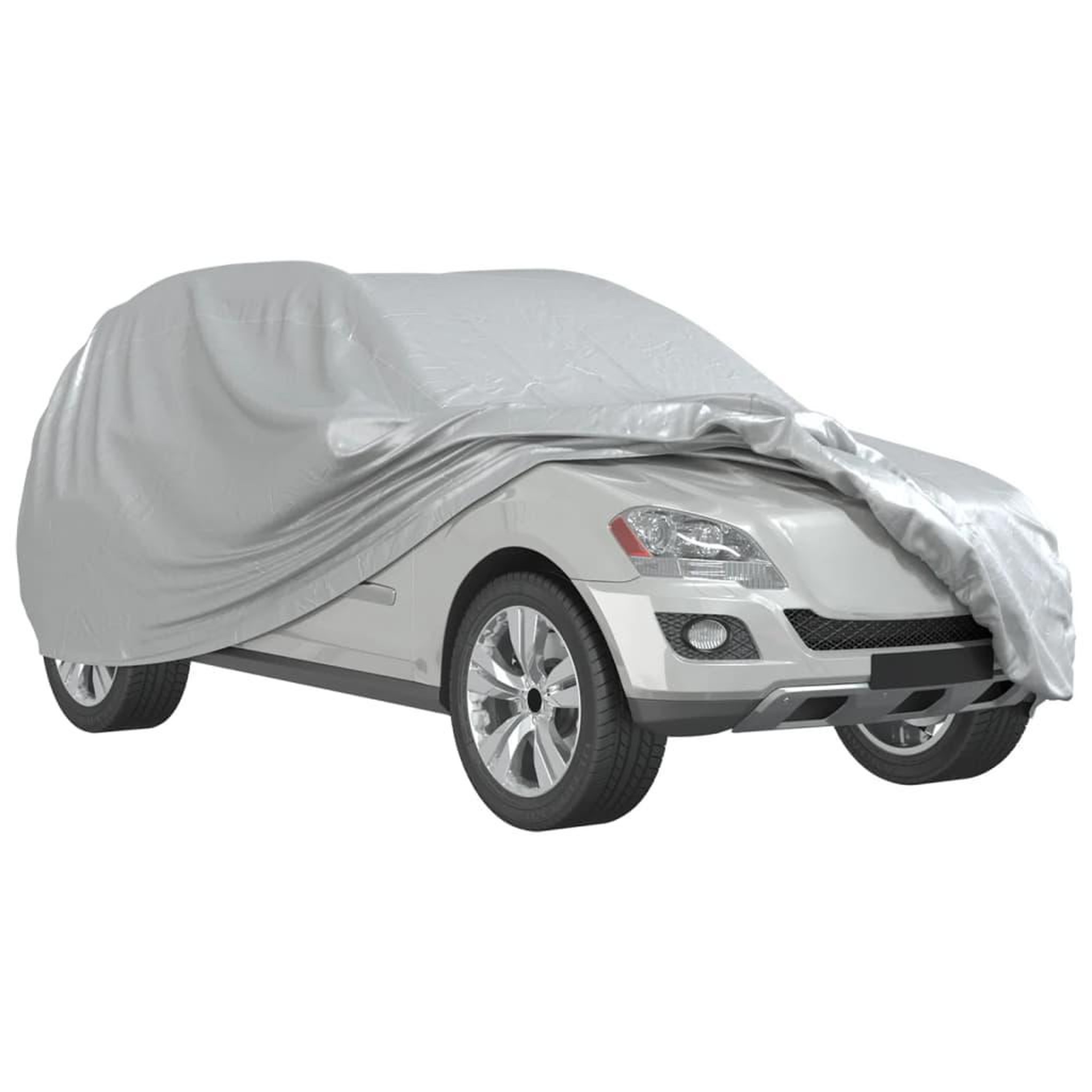 Voir la diapositive 4 : VIDAXL Housse de voiture SUV avec sangles a boucle complete M PEVA