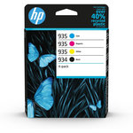 HP Cartouche d'encre Pack Multipack 4 Originales (934 Noir + 935 Couleurs) - L0S87AE