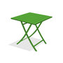 Voir la diapositive 1 : DCB GARDEN Table de jardin pliante 70x70cm aluminium vert MARIUS