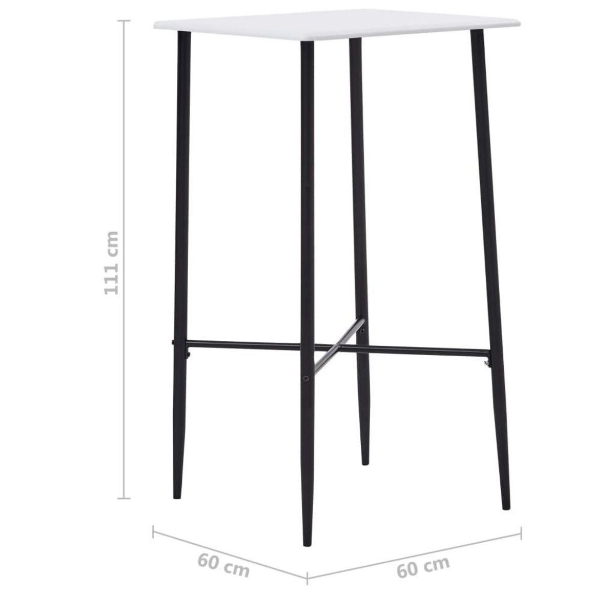 VIDAXL Ensemble de bar 5 pcs Tissu Noir