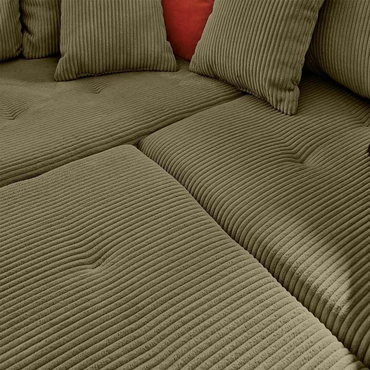 LISA DESIGN Rune - canapé d'angle gauche - 4 places - en velours côtelé