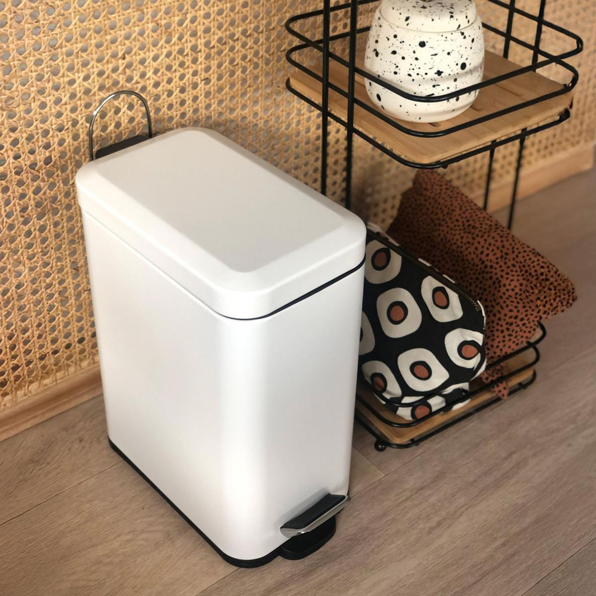 GUY LEVASSEUR Poubelle salle de bain 5L à pédale