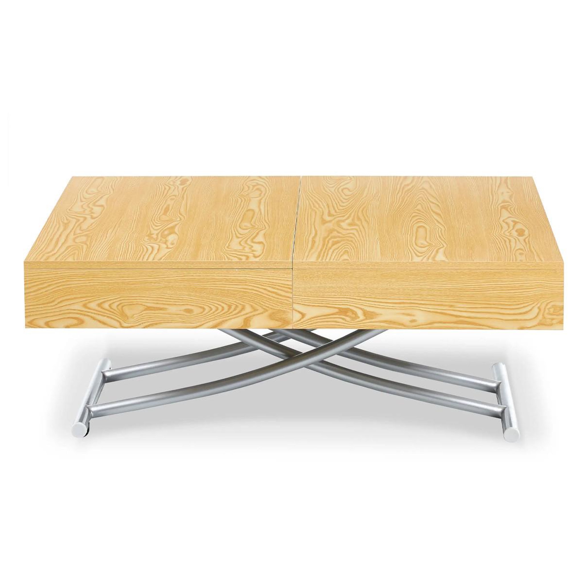 Voir la diapositive 1 : Paris Prix Table basse relevable  lift  120-190cm chêne clair