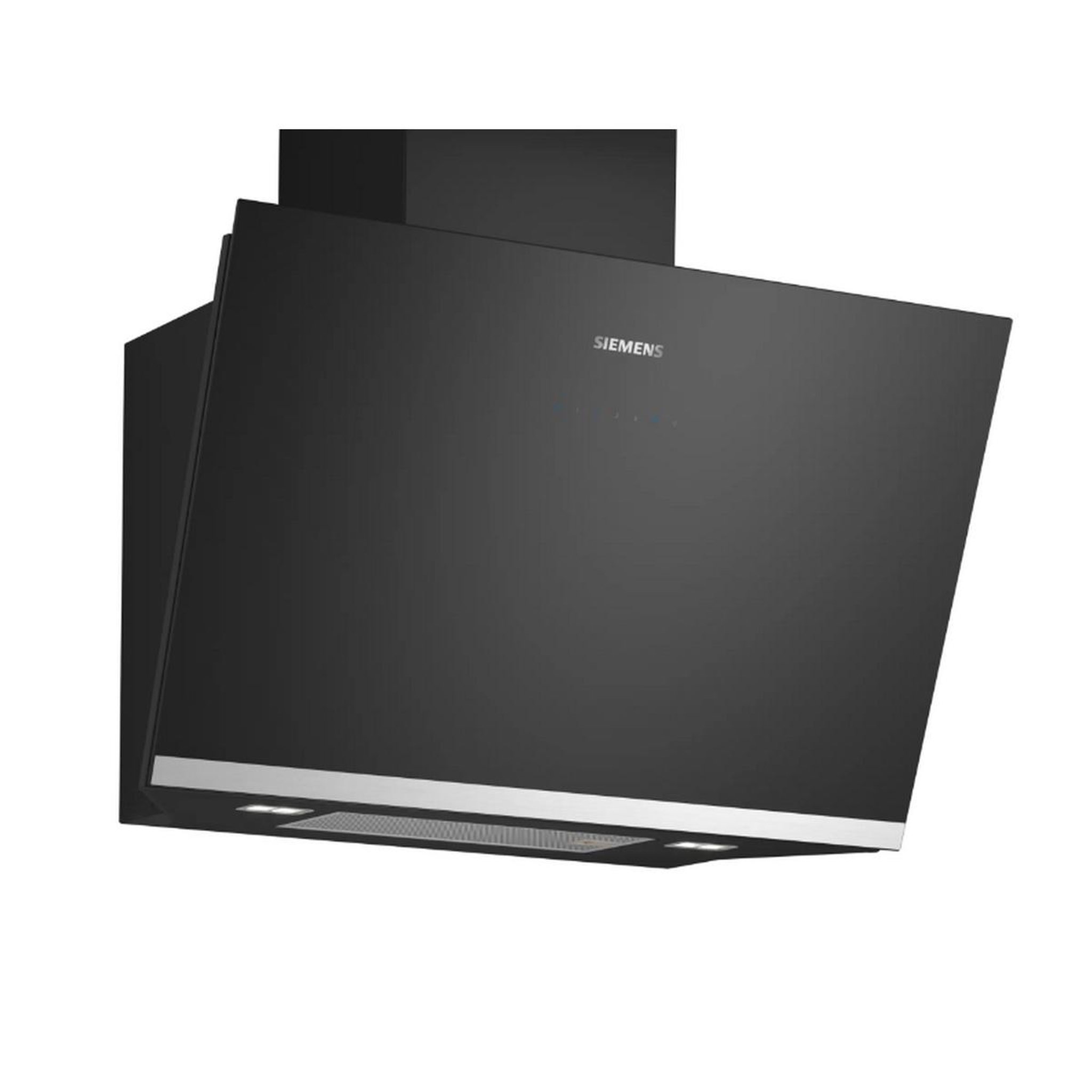 Siemens Hotte décorative inclinée 80cm 432m3/h noir - lc81kan60