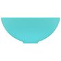 Voir la diapositive 4 : VIDAXL Lavabo rond de salle de bain Vert clair mat 32,5x14cm Ceramique