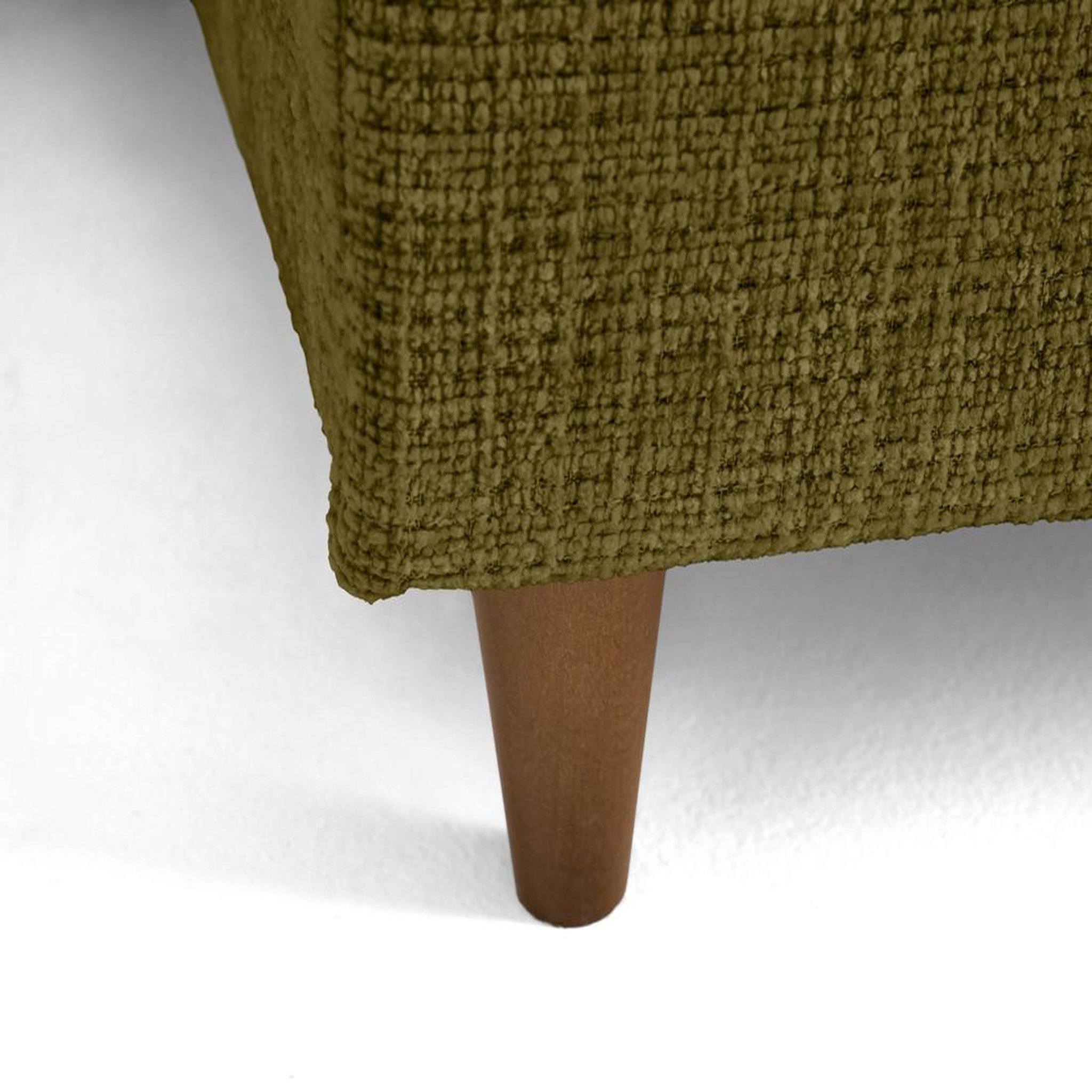 Voir la diapositive 4 : LISA DESIGN Anna - canapé d'angle droit 5 places convertible en velours texturé