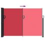 Voir la diapositive 5 : VIDAXL Auvent lateral retractable rouge 140x600 cm