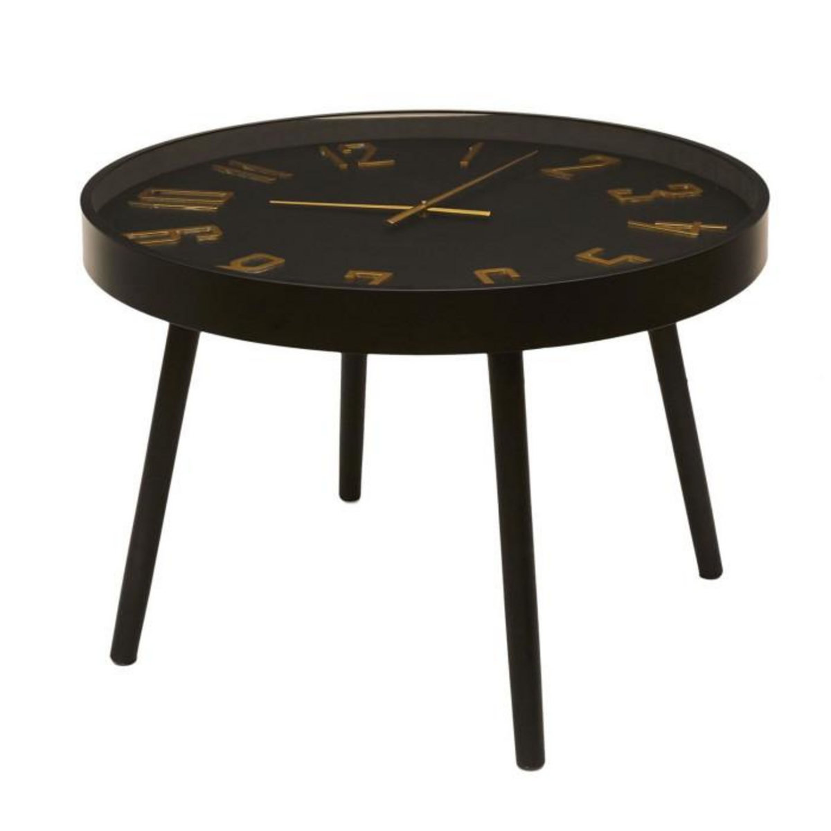 Paris Prix Table Basse Horloge  Lounge  70cm Noir