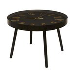 Paris Prix Table Basse Horloge  Lounge  70cm Noir