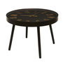 Voir la diapositive 1 : Paris Prix Table Basse Horloge  Lounge  70cm Noir