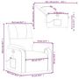 Voir la diapositive 6 : VIDAXL Fauteuil inclinable de massage taupe tissu microfibre
