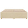 Voir la diapositive 4 : VIDAXL Cadre de lit sans matelas creme 200x200 cm tissu