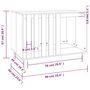Voir la diapositive 6 : VIDAXL Niche pour chien Blanc 90x60x67 cm Bois de pin massif