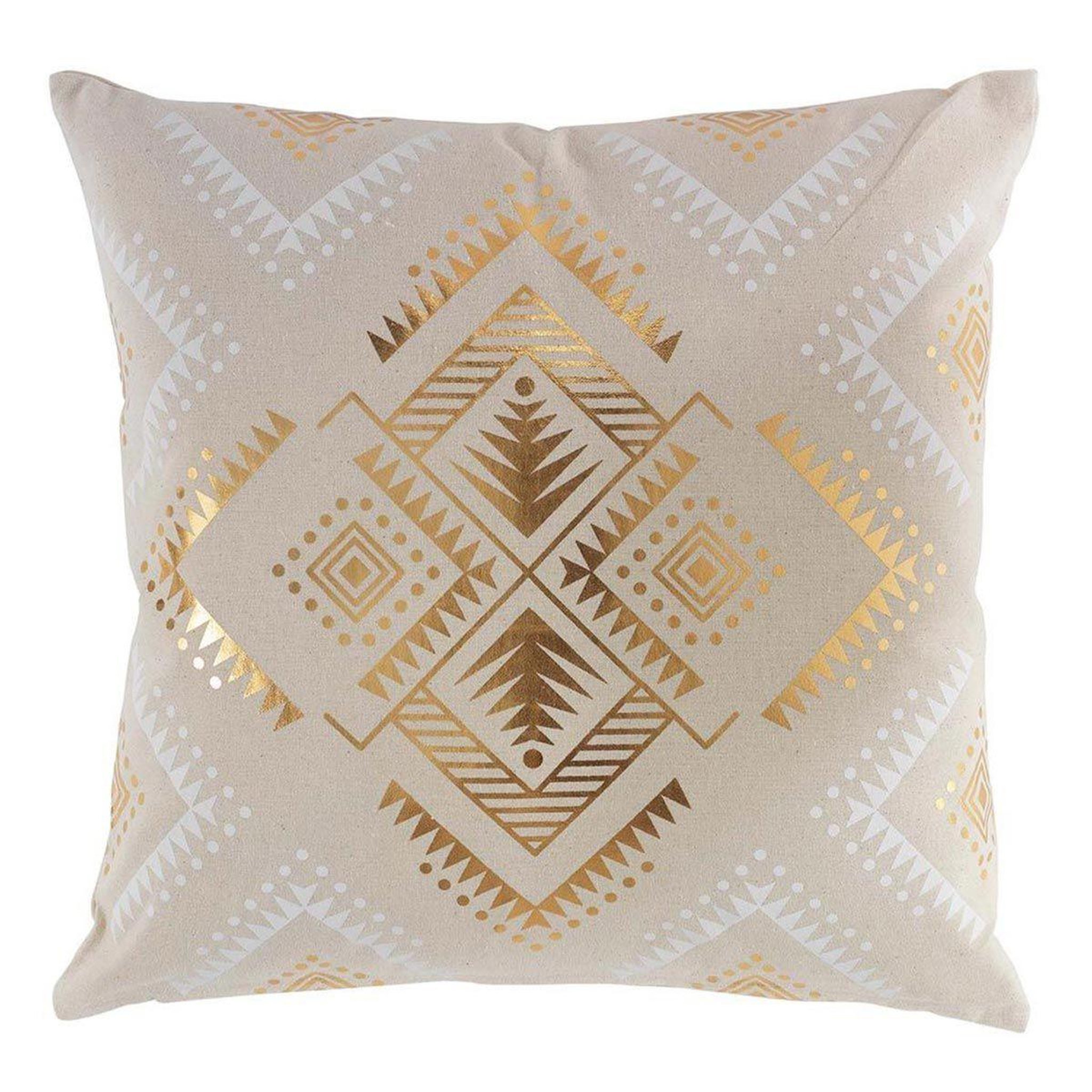 Voir la diapositive 1 : Douceur d'Intérieur Coussin déco déhoussable  cybele  45x45cm beige