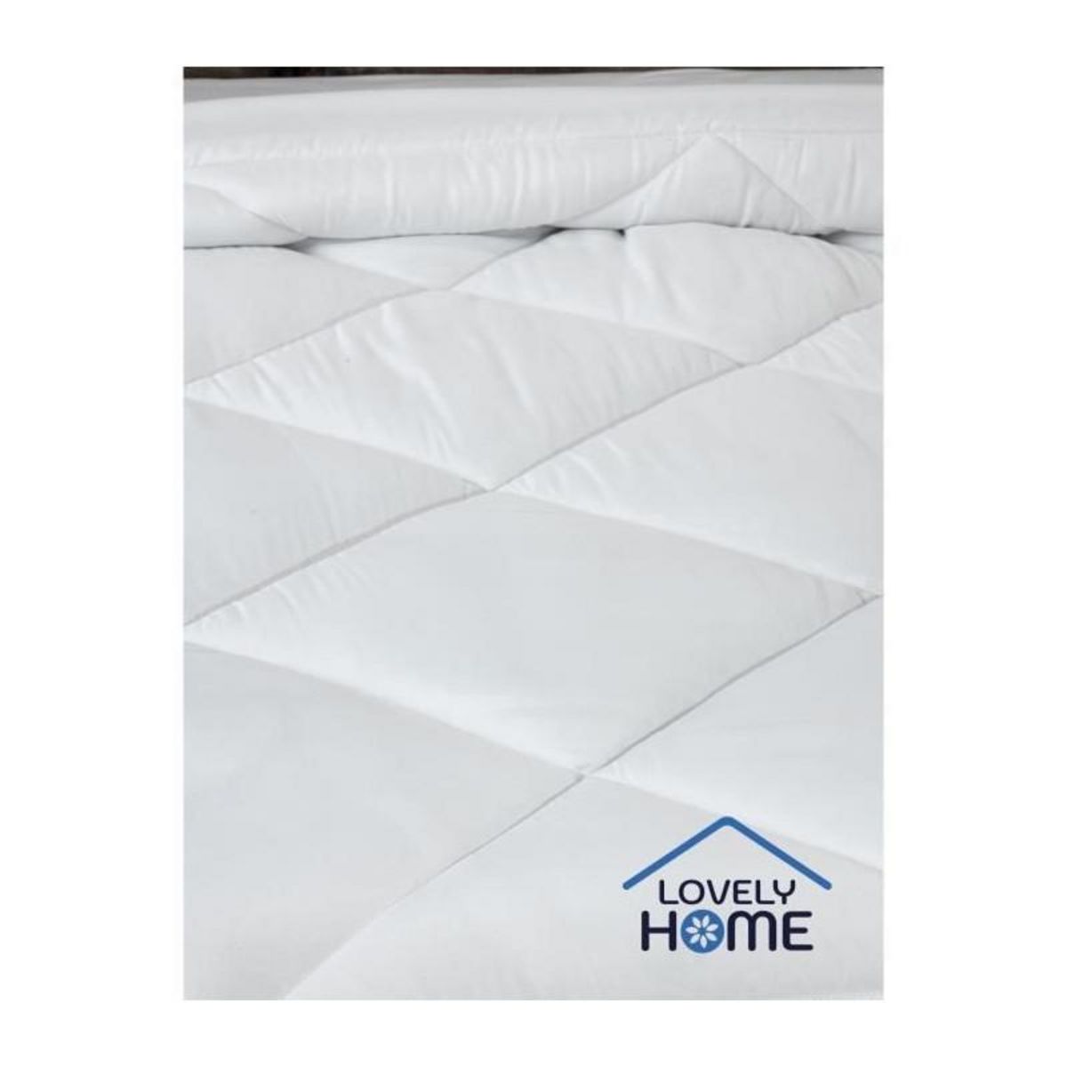 LOVELY HOME Couette 220 x 240 cm - LOVELY HOME - Chaude - 450 g/m² - Anti-acariens - 2 personnes - Blanc