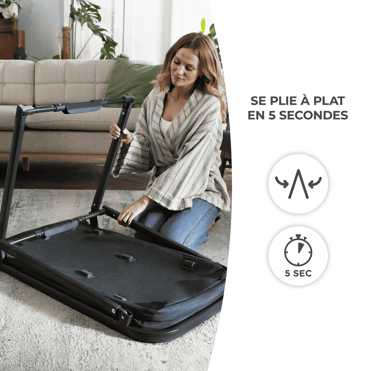 KINDERKRAFT Lit bebe sofi pratique et confortable