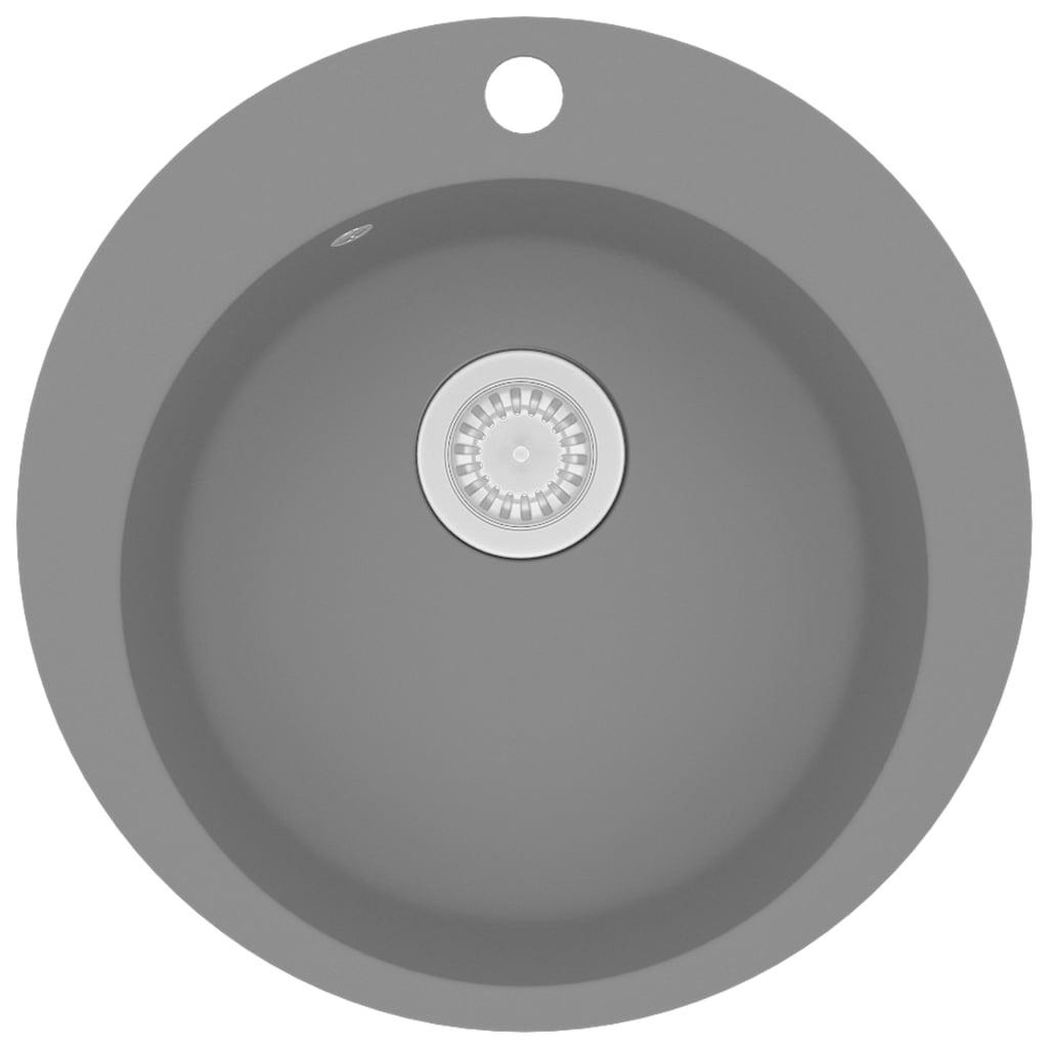 Voir la diapositive 2 : VIDAXL Evier de cuisine en granit Bac unique Rond Gris