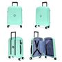 Voir la diapositive 3 : Delsey Lot 2 valises rigides Beaumont cabine 55cm et soute 76cm TSA